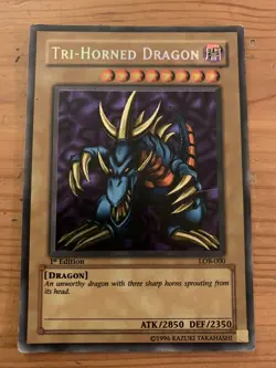 Yu-Gi-Oh! TCG Tri-Horned Dragon Legend of Blue Eyes White Dragon MP - Image 1