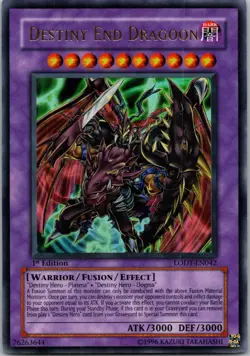 Yugioh Destiny End Dragoon LODT-EN042 1st Edition Ultra Rare NM - Image 1