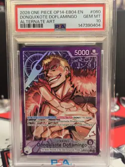 One Piece Donquixote Doflamingo Leader Holo OP14-060 Alternate Alt Art Leader - Image 1