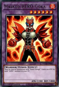 TOCH-EN043 Masked HERO Goka Rare UNL Edition Near Mint YuGiOh TCG - Image 1