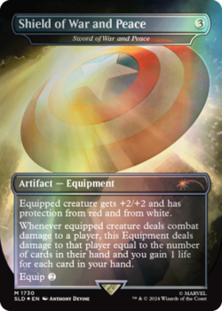 MTG Shield of War and Peace - Sword of War and Peace - Rainbow Foil, NM-Mint, En - Image 1