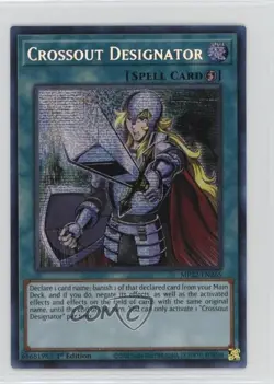 Crossout Designator 1st Ed. YuGiOh Tin of the Pharaoh's Gods #MP22-EN265 - Image 1