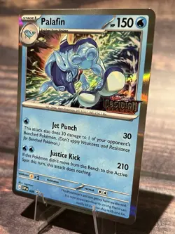 Palafin SVP 036 Stamped Pre Release Obsidian Flames Promo Pokemon TCG NM - Image 3