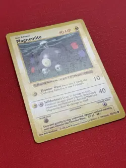 Magnemite 053/102 Pokemon Base Set 1999 (Shadowless) Regular (MP) - Image 2