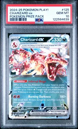 Pokemon Charizard ex 125/197 Double Rare Prize Series PSA 10 GEM MINT - Image 1
