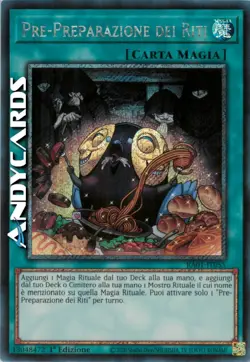 PRE-PREPARAZIONE DEI RITI • Segreta Platino • RA01 IT055 • 1Ed • Yugioh! - Image 1