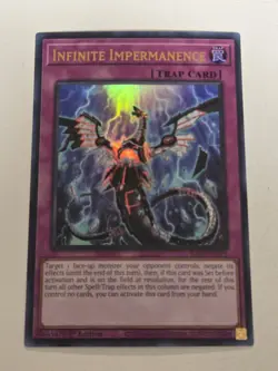 Infinite Impermanence RA01-EN075 Ultra Rare 1st Edition Yugioh 25th Anniversary - Image 1