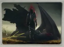 MTG Witch-king of Angmar Art Card #43/81 Gold-Stamped Signature LTR LOTR NM Rare - Image 1