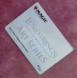 MTG Witch-king of Angmar Art Card #43/81 Gold-Stamped Signature LTR LOTR NM Rare - Image 4