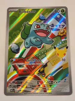 Pokemon TCG Bulbasaur MEP 037 Holo Stamped Basic Card Leech Seed 2026 - Image 1