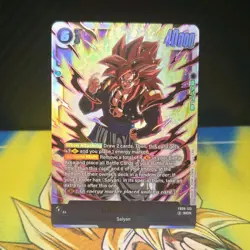 Bandai Dragon Ball Super Card Game Gogeta GT FB09-123 SCR Secret Rare Foil - Image 1