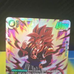 Bandai Dragon Ball Super Card Game Gogeta GT FB09-123 SCR Secret Rare Foil - Image 2