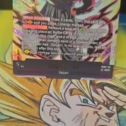 Bandai Dragon Ball Super Card Game Gogeta GT FB09-123 SCR Secret Rare Foil - Image 3