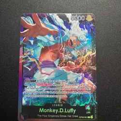 Monkey.D.Luffy OP09-061 ST26 Leader - One Piece TCG - English Card DAMAGED - Image 1