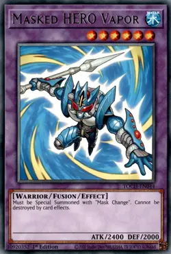TOCH-EN044 Masked HERO Vapor UNL Edition Rare Near Mint YuGiOh TCG - Image 1