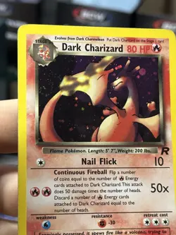 #3 Dark Charizard 4/82 Team Rocket 2000 Holo Rare WOTC Pokemon Card TCG - Image 4