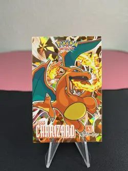 CHARIZARD #006 Gold Cracked Ice CHASE Pokemon Attacks Kanto Card Database - Image 1