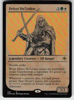 Magic the Gathering Drizzt Do'Urden Adventures in the Forgotten Realms R 338 LP - Image 1