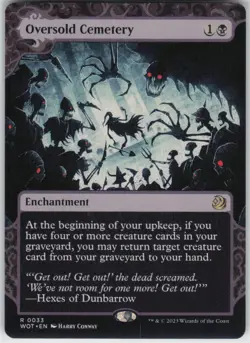 Magic the Gathering Oversold Cemetery Wilds of Eldraine Enchanting Tales R 33 NM - Image 1