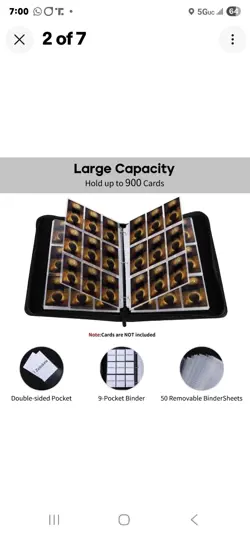 🏀 Basketball Card Binder - 900 Pocket Album Organizer - Sports Collectors Must - Image 2