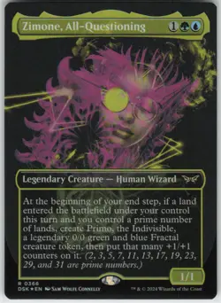 Magic the Gathering Zimone, All-Questioning Duskmourn House of Horror R 366 NM - Image 1