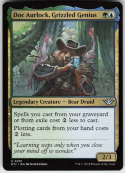 MTG Doc Aurlock, Grizzled Genius Outlaws of Thunder Junction U 201 MP - Image 1