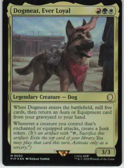 Magic the Gathering MTG Dogmeat, Ever Loyal Universes Beyond: Fallout M 2 NM - Image 1