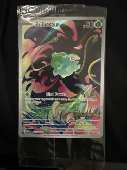 Pokemon Sealed Bulbasaur 133/132 TCG Mega Evolution Stamped Promo Card - Image 1