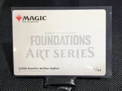 Goblin Boarders (Gold Signature - Art Card) MtG: Foundations [#11/54] - Image 2