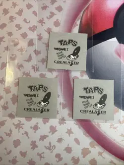 2001 Taps Gold Holo Machamp Machoke Machop Pog Stickers Pokemon Non-TCG - Image 5