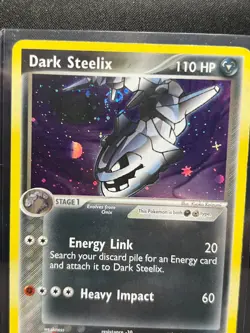 Dark Steelix 10/109 Holo Rare w/ Swirl Pokemon 2004 EX Team Rocket Returns LP - Image 3