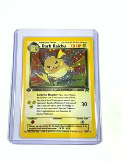 First 1st Edition Dark Raichu Holo 83/82 Team Rocket Holographic Rare Pokemon - Image 1