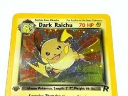 First 1st Edition Dark Raichu Holo 83/82 Team Rocket Holographic Rare Pokemon - Image 4