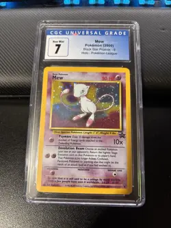 Pokemon TCG Mew Black Star Promo #9 Holo CGC 7 Pokemon League 2000 - Image 1