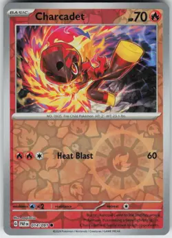 Pokemon Charcadet Reverse Holo SV01 Scarlet & Violet Base Set Common 040/198 LP - Image 1