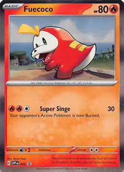 Fuecoco 002 Holo Promo Scarlet & Violet Promo Pokemon Lightly Played - Image 1