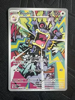 Pokemon TCG Loudred 212/182 Paradox Rift Illustration Rare (English) - NM - Image 3