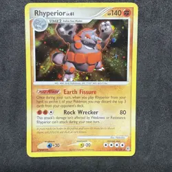 Rhyperior 12/130 Diamond and Pearl Holo Rare Vintage Pokemon TCG - Image 1