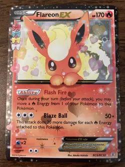 Pokemon Flareon EX RC6/RC32 Generations Radiant Collection - Image 1