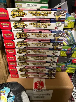 9x Pokemon Ascended Heroes Premium Poster Collection Mega Gardevoir / Lucario - Image 1