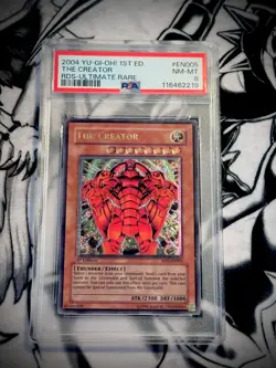 Yugioh RDS The Creator Ultimate rare 1st edition PSA 8 - Image 1