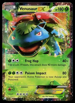 Pokemon Card - Venusaur EX Generations 1/83 Holo Rare EX 2016 - Image 1