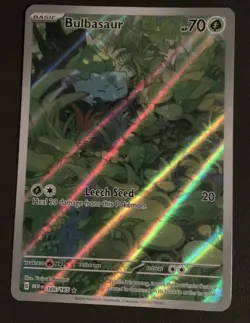 Bulbasaur Full Art Holo Pokemon Card - Image 1