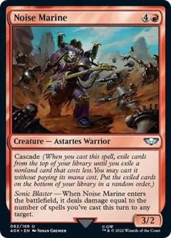Noise Marine (Surge Foil) -Foil Light Play MTG Universes Beyond: Warhammer 40K - Image 1