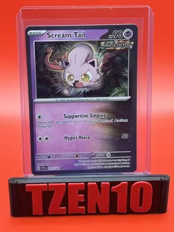 Scream Tail #077/162 SV05: Temporal Forces Cosmos Holo Rare Pokemon Card NM - Image 1