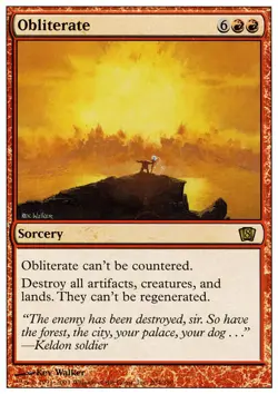 1 x Obliterate - 8th Edition - Moderate Play - MTG - Image 1