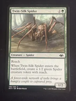 1x Twin-Silk Spider (188) Modern Horizons LP MTG Magic the Gathering x1 MKE - Image 1