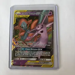 Pokemon TCG Espeon & Deoxys GX 72/236 SM Unified Minds Ultra Rare NM Condition - Image 3