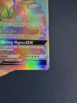 Pokemon TCG Magcargo GX 218/214 SM-Lost Thunder Full Art Holo Secret Rare 210HP - Image 3