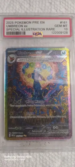 PSA 10 2025 Pokemon PRE EN UMBREON ex Special Illustration Rare - Image 1